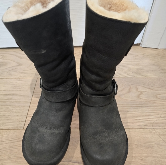 Bulky Leather Boots size 7 - Picture 6 of 6